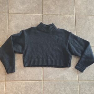 100% Merino Wool Wilfred Black Turtleneck Sweater
